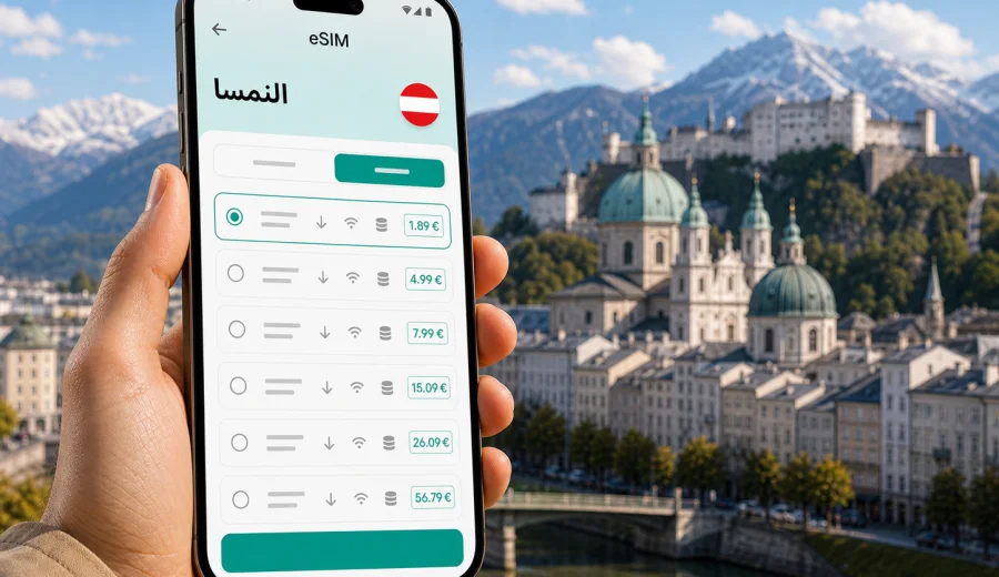 eSIM للنمسا: اتصال محمول وإنترنت للسفر