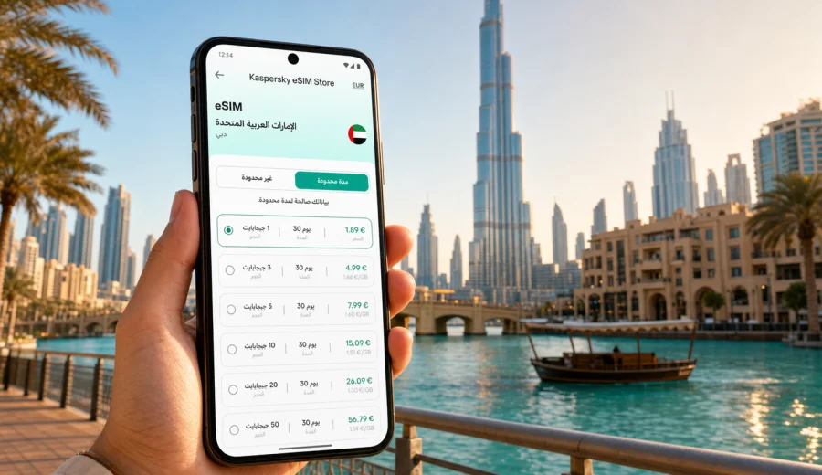 eSIM في دبي: الإنترنت والاتصال المحمول