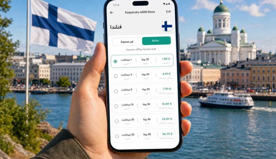 eSIM فنلندا: الاتصال المحمول والإنترنت