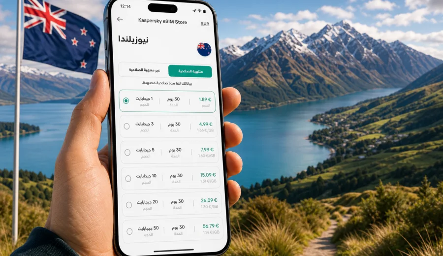 eSIM نيوزيلندا: إنترنت واتصال محمول