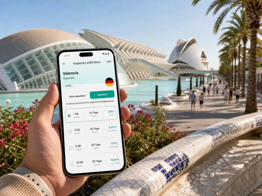 Valencia eSIM: Internet und mobile Verbindung