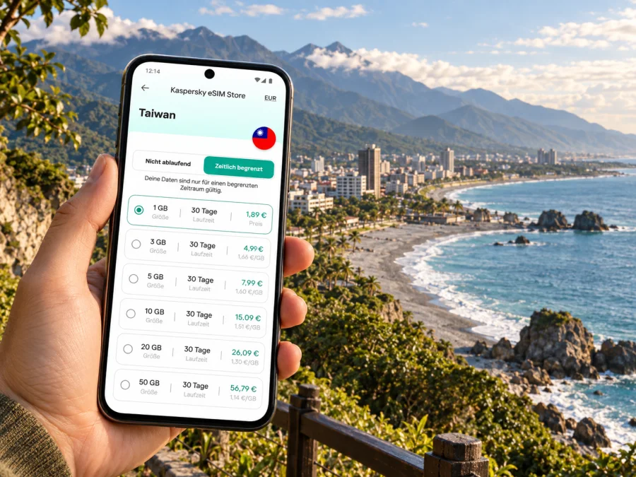 Hualien eSIM: mobiles Internet in Taiwan