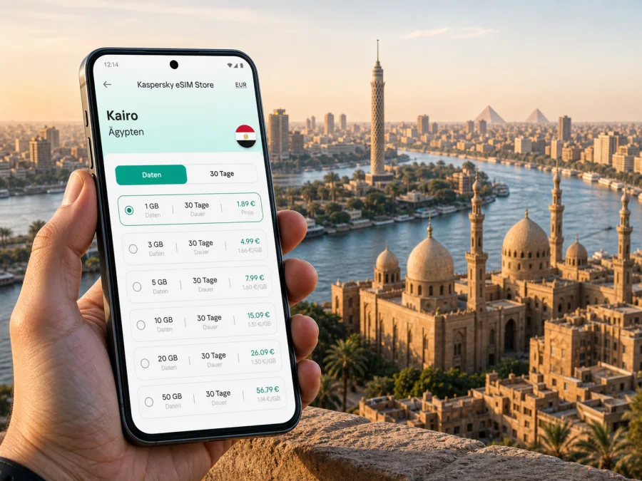 Kairo eSIM: mobiles Internet für Ägypten