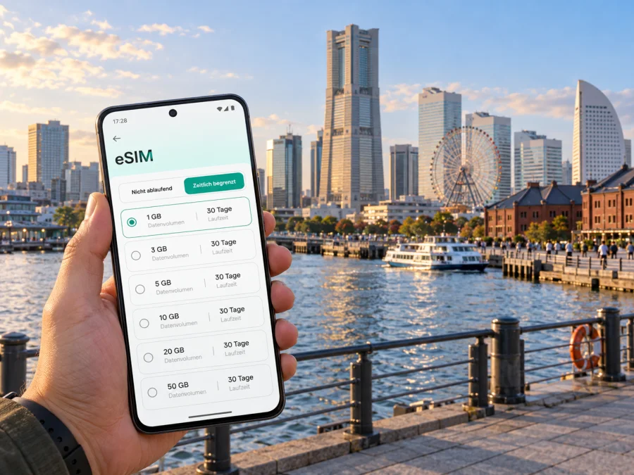 eSIM für Yokohama: mobiles Internet in Japan