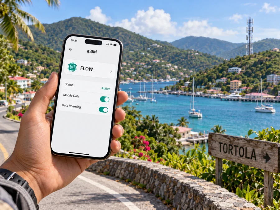FLOW eSIM auf den Britischen Jungferninseln: was prüfen?