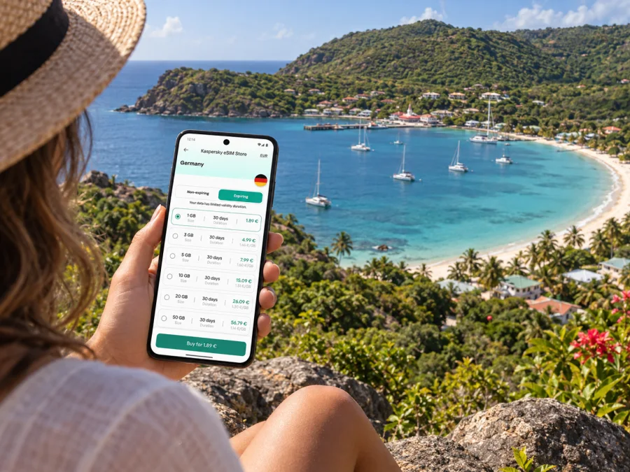 Canouan eSIM: Mobiles Internet für die Insel