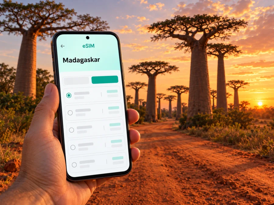 eSIM in Morondava: Mobiles Internet in Madagaskar