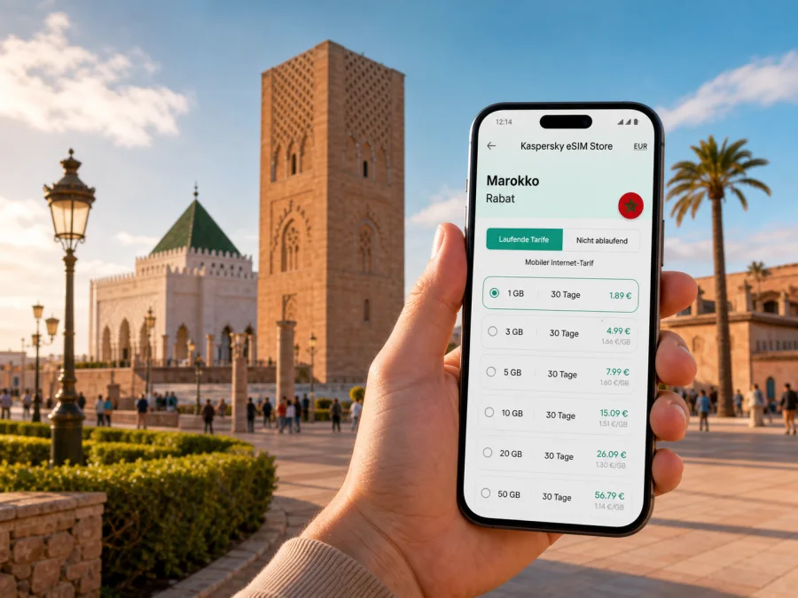Rabat eSIM: mobiles Internet für Ihre Reise