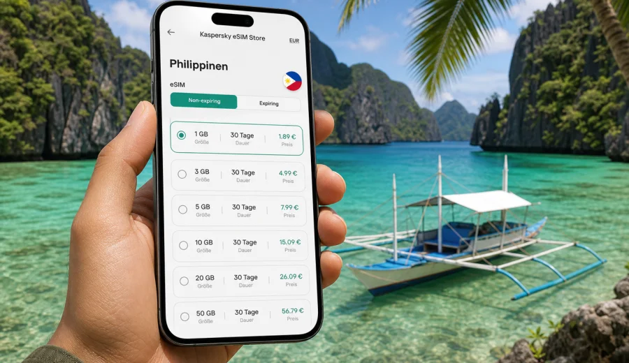 eSIM Philippinen: mobiles Internet auf Reisen