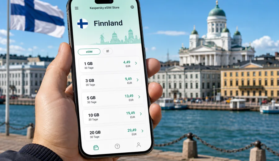 eSIM Finnland: mobiles Internet auf Reisen