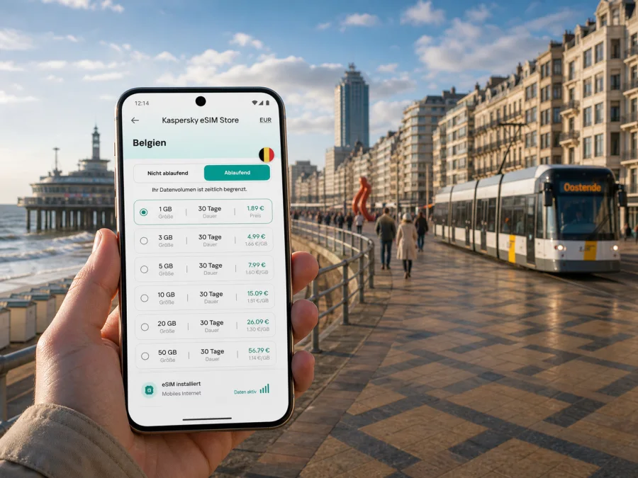 Ostende eSIM: mobile Verbindung und Internet