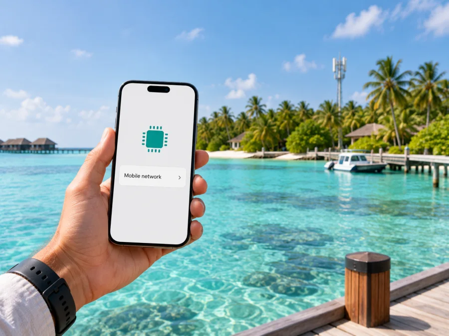 Ooredoo Maldives eSIM: Aktivierung auf den Malediven