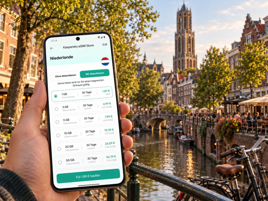 Utrecht eSIM: mobiles Internet für Ihre Reise
