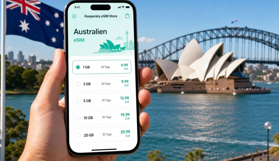 eSIM Australien: Internet auf Reisen