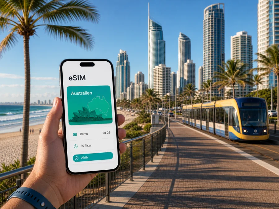 Gold Coast eSIM: mobiles Internet in Australien