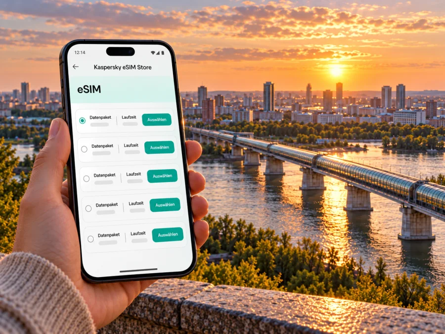 Nowosibirsk eSIM: Mobiles Internet auf Reisen