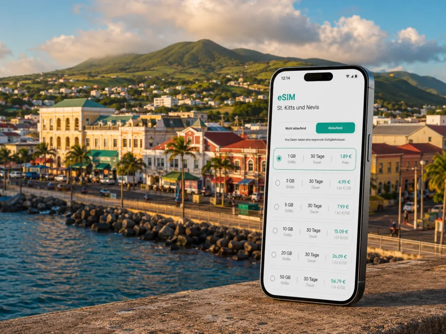 eSIM für Basseterre: mobiles Internet auf Reisen