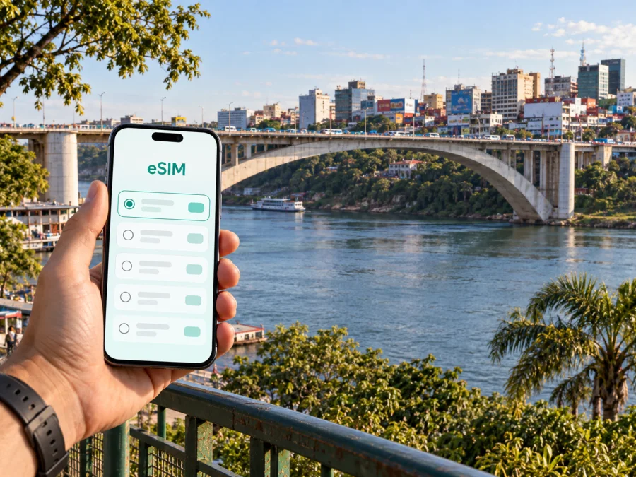 Ciudad del Este: eSIM und mobiles Internet