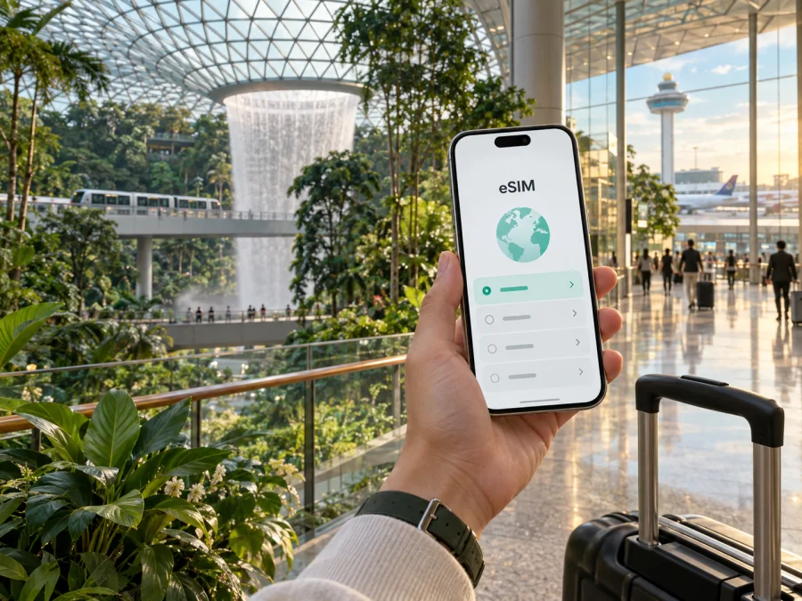 Changi eSIM: mobiles Internet für Ihre Reise