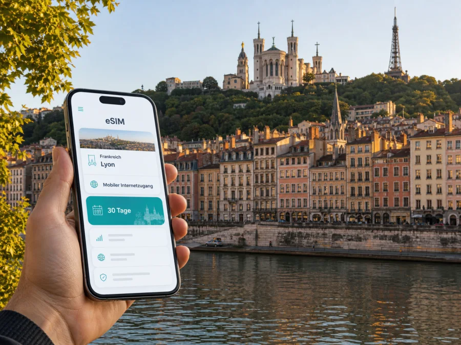 Lyon eSIM: Internet und mobile Verbindung