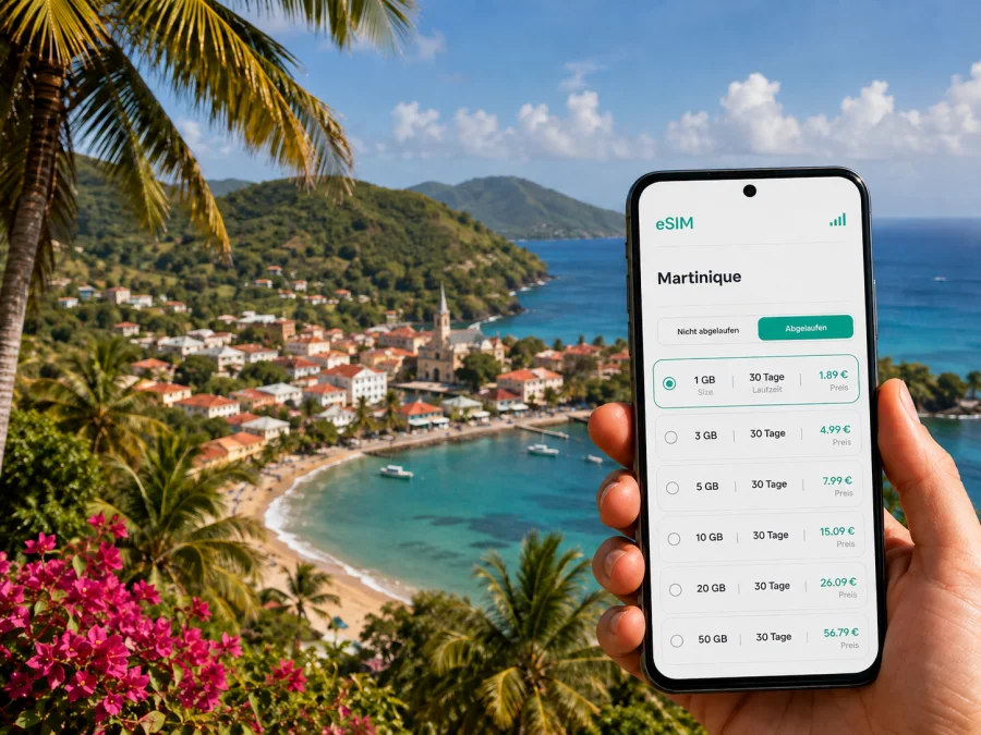 Trinite eSIM: Mobiles Internet in Martinique