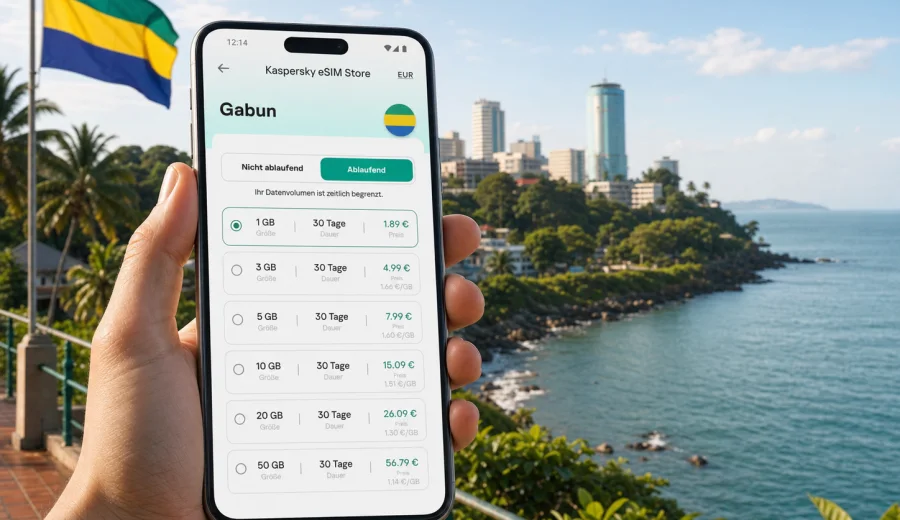 eSIM Gabun: Internet und mobile Verbindung