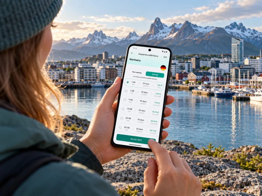 Bodø eSIM: Mobiles Internet in Norwegen