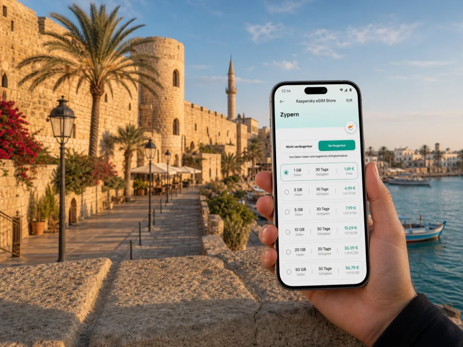 eSIM Famagusta: Internet für die Reise