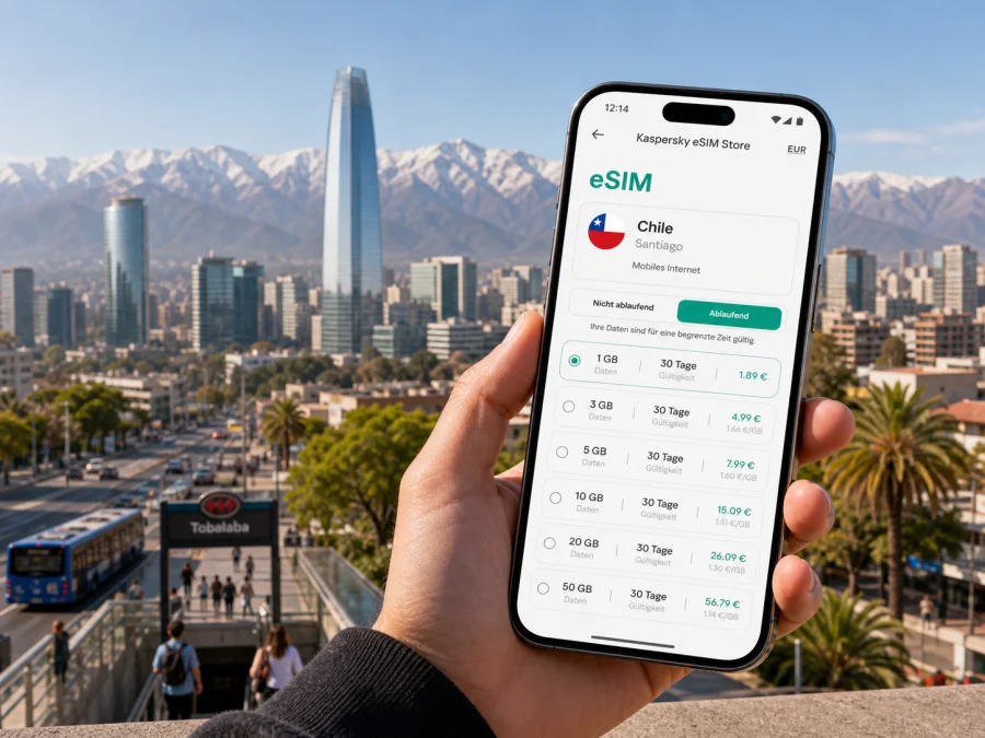 eSIM Santiago: mobiles Internet in Chile