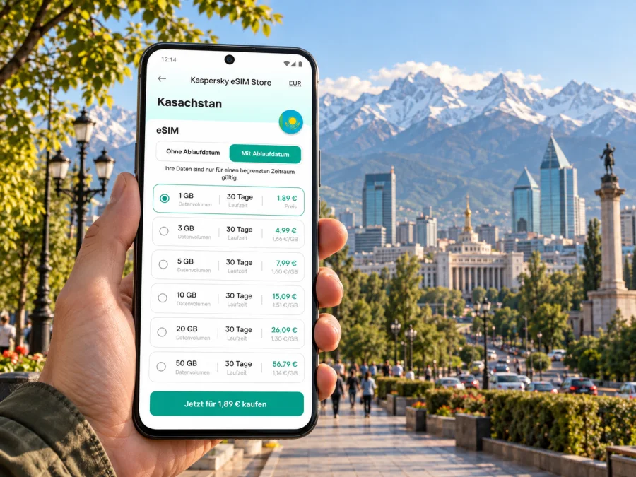 Almaty eSIM: mobiles Internet in Kasachstan