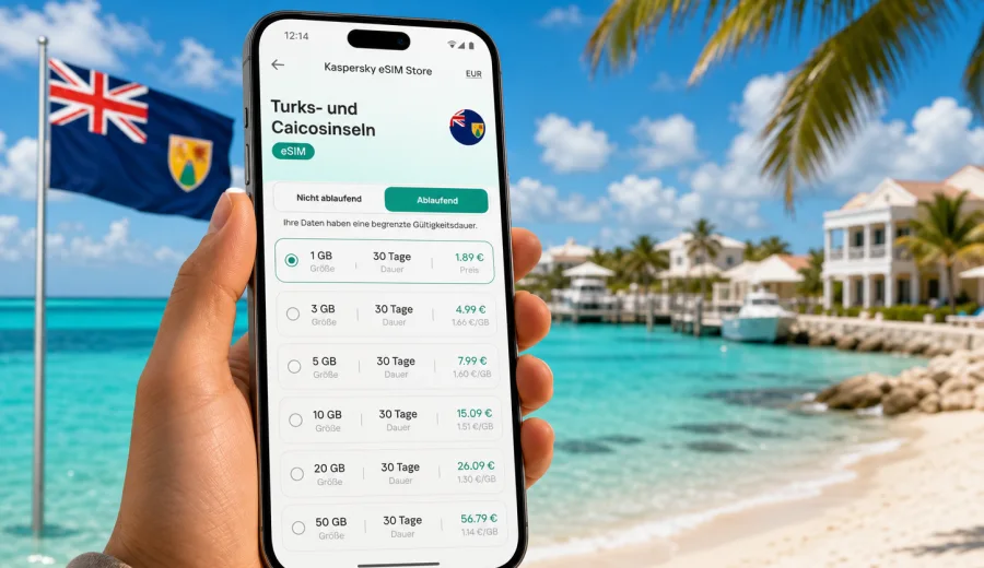 eSIM Turks- und Caicosinseln: mobiles Internet