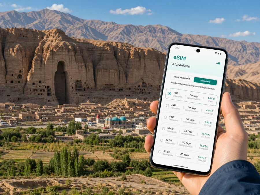 Bamiyan eSIM: mobile Verbindung und Internet
