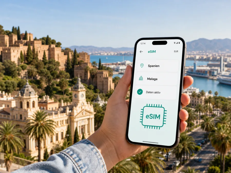Malaga eSIM: mobiles Internet für die Reise