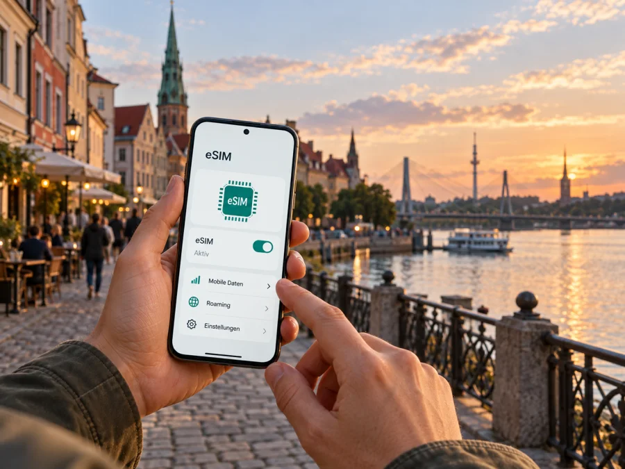 Triatel eSIM in Lettland: Verfügbarkeit prüfen
