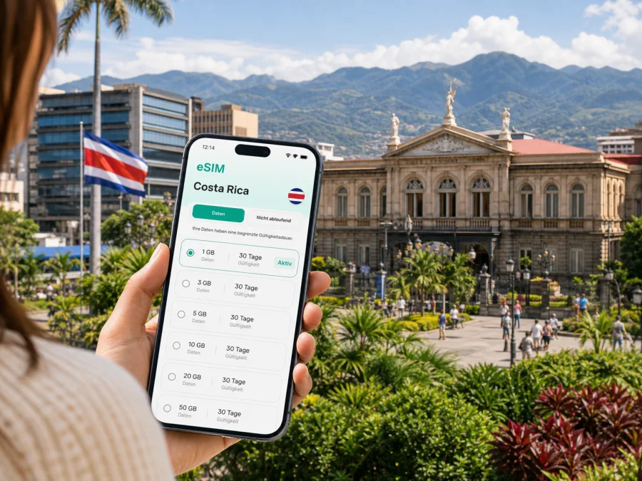 eSIM San Jose: mobiles Internet in Costa Rica