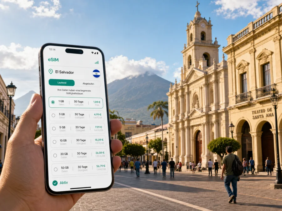Santa Ana eSIM: Internet fuer El Salvador