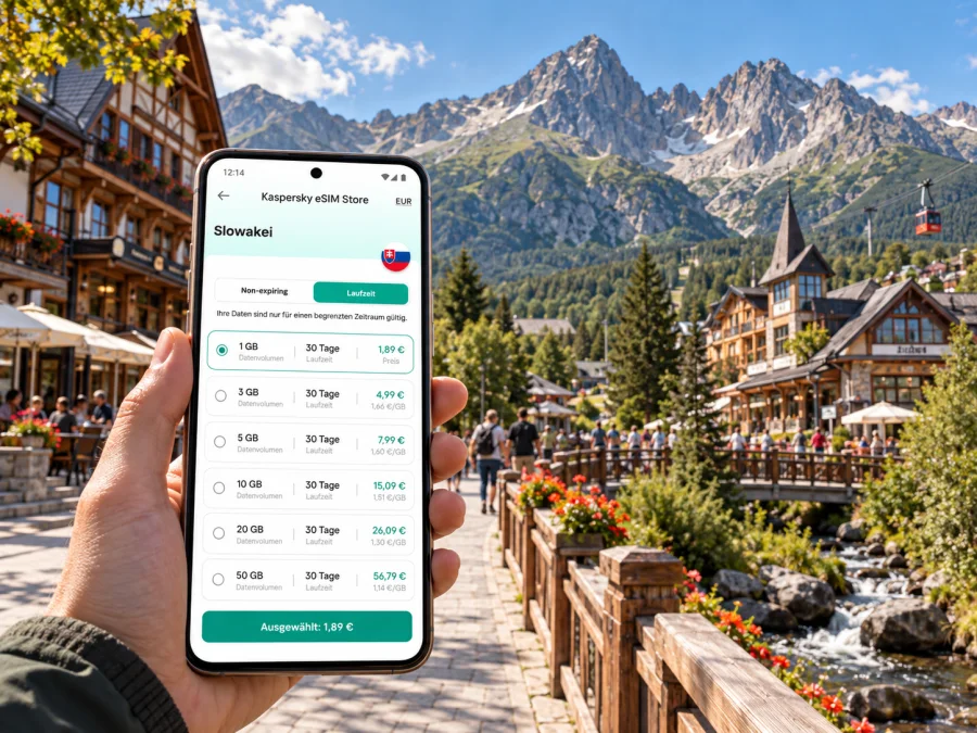 Tatranska Lomnica: eSIM und mobiles Internet
