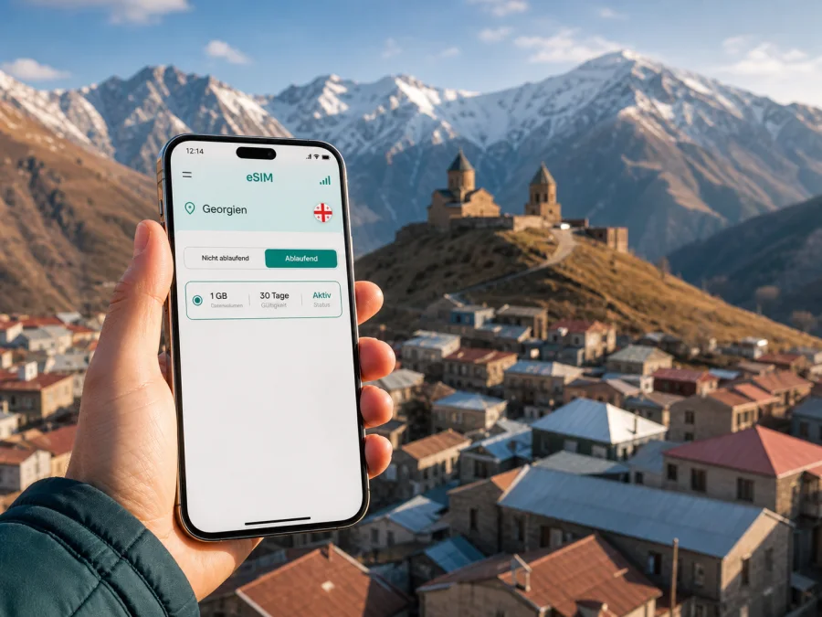 Kasbegi eSIM: mobiles Internet in Georgien