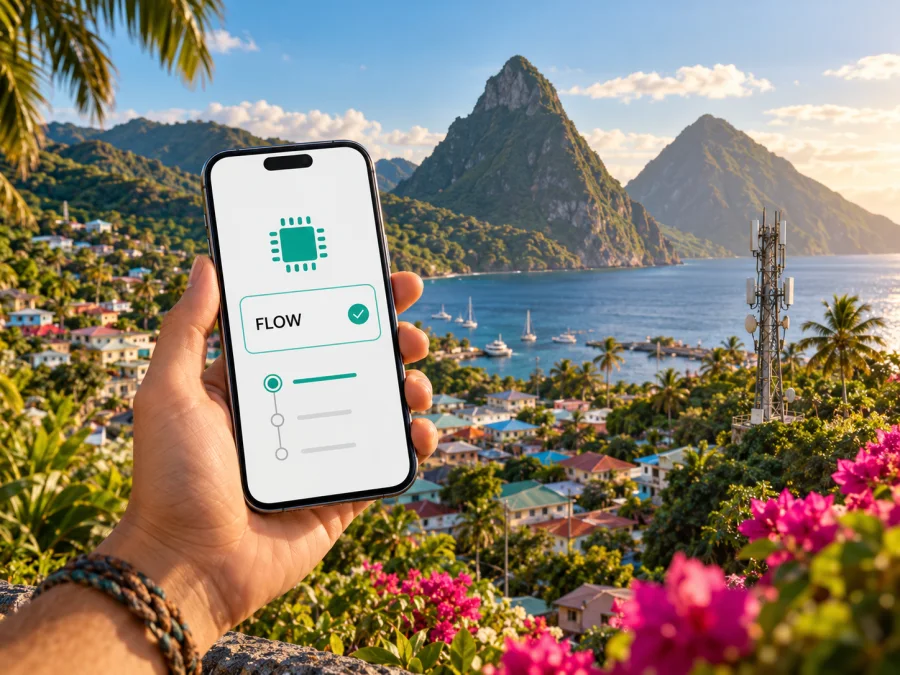 FLOW eSIM in St. Lucia: Was Reisende prüfen sollten