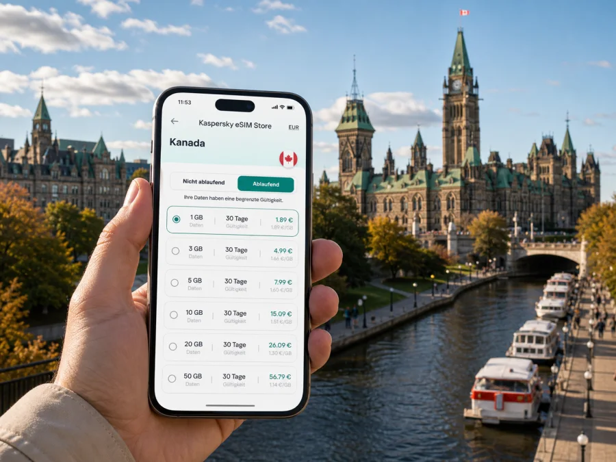 Ottawa eSIM: mobiles Internet in Kanada