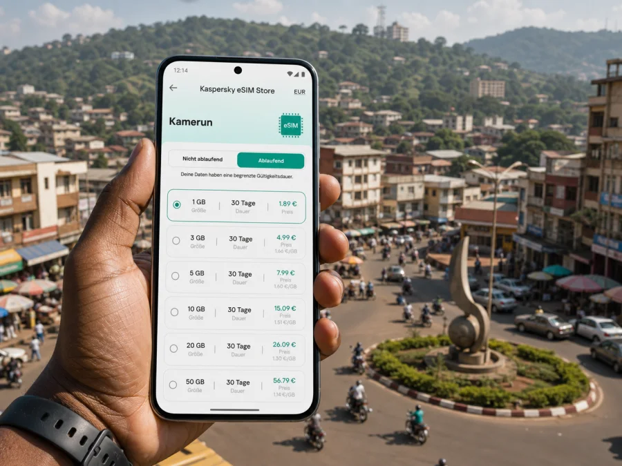 Bafoussam eSIM: Internet für Kamerun-Reisen