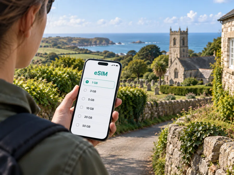 Forest eSIM: Mobiles Internet auf Guernsey