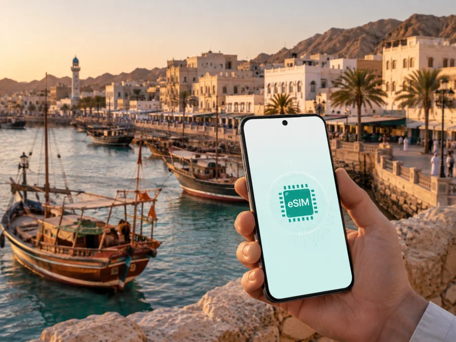 Sur eSIM: mobiles Internet für Oman-Reisen