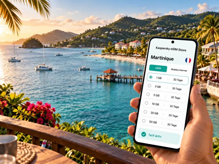 Les Trois-Ilets: eSIM für mobiles Internet in Martinique