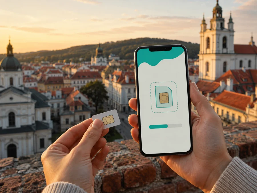Bitė eSIM in Litauen: Verbindung prüfen