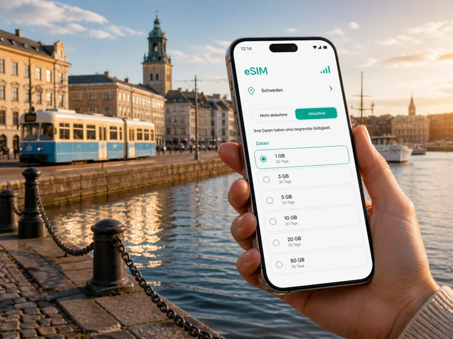 eSIM für Göteborg: mobiles Internet in Schweden