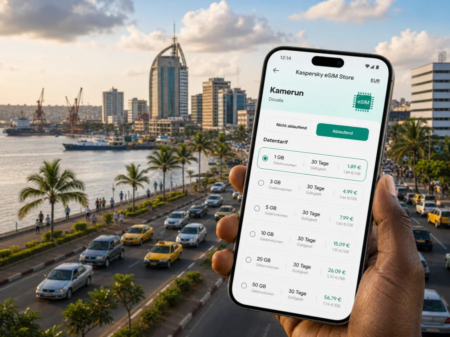 eSIM Douala: mobiles Internet für Kamerun