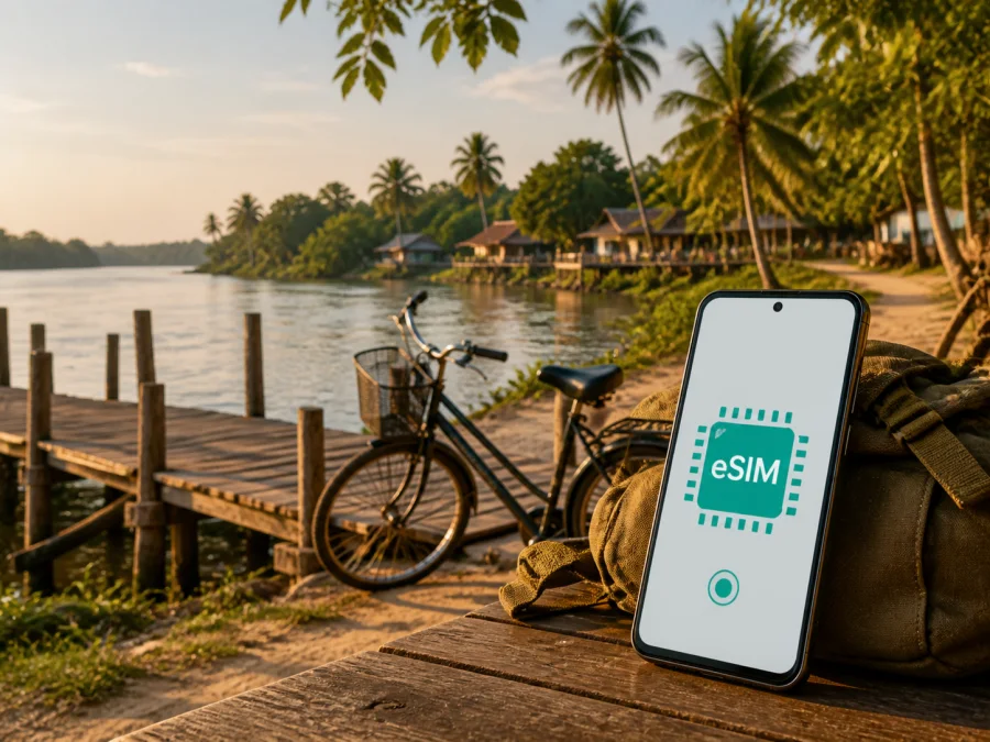 Don Det eSIM: Internet und mobile Verbindung