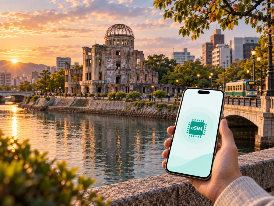 Hiroshima eSIM: Internet für Ihre Japan-Reise
