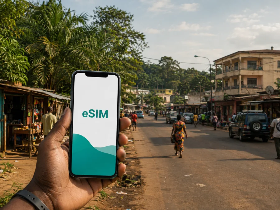 eSIM für Oyem: Mobiles Internet in Gabun